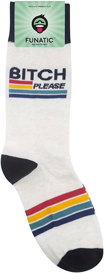 FUNATIC Socks with Funny Sayings - Novelty Gifts for Men, Women, Teens - Sarcastic, Profane, Rude