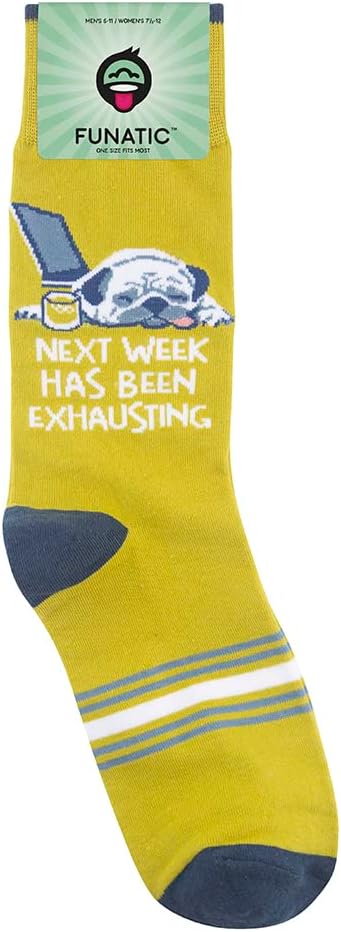 FUNATIC Funny and Crazy Socks with Sayings - Novelty Gifts for Men, Women, Teens