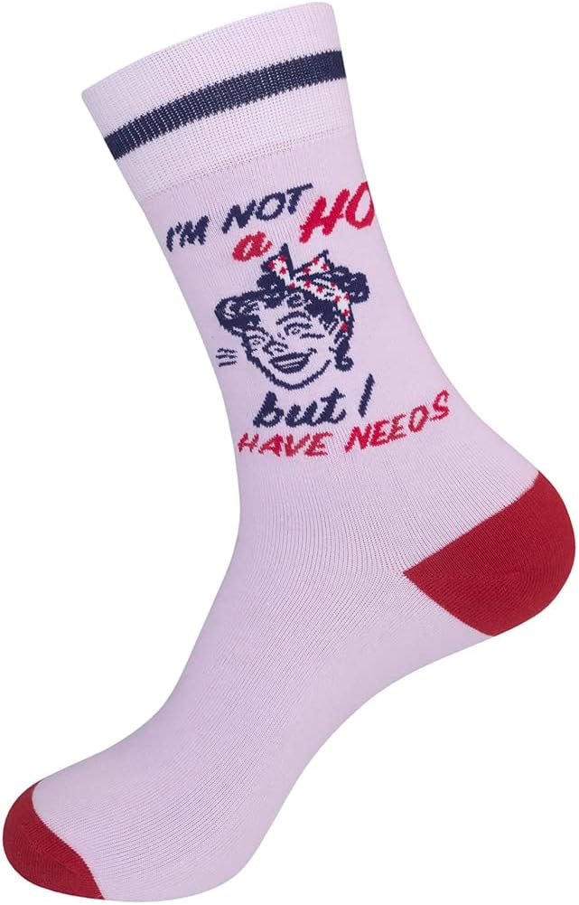 FUNATIC Socks with Funny Sayings - Novelty Gifts for Men, Women, Teens - Sarcastic, Profane, Rude