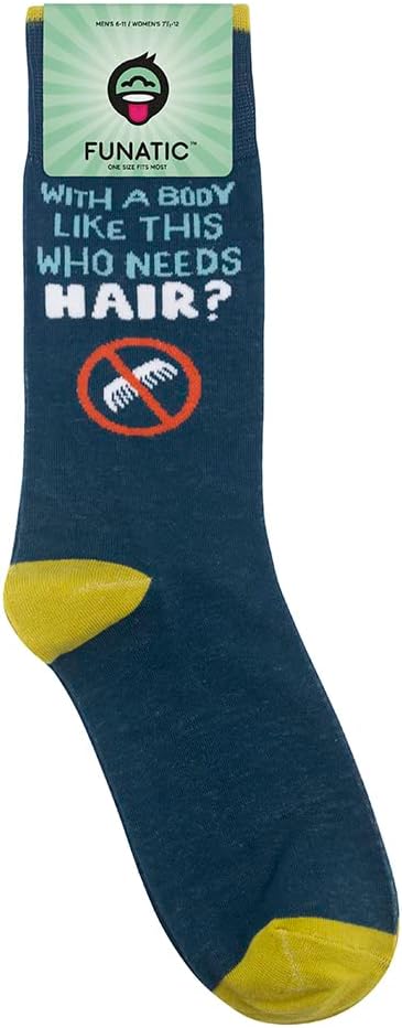 FUNATIC Funny and Crazy Socks with Sayings - Novelty Gifts for Men, Women, Teens