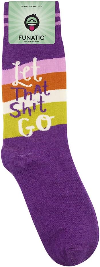 FUNATIC Funny and Crazy Socks with Sayings - Novelty Gifts for Men, Women, Teens