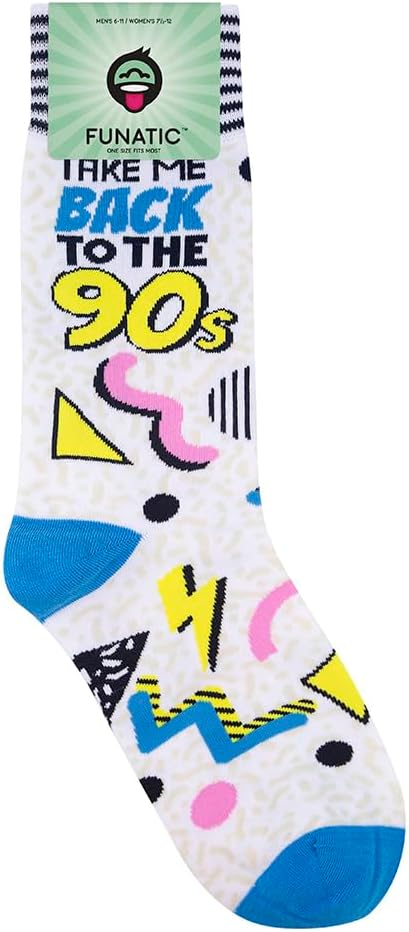 FUNATIC Funny and Crazy Socks with Sayings - Novelty Gifts for Men, Women, Teens