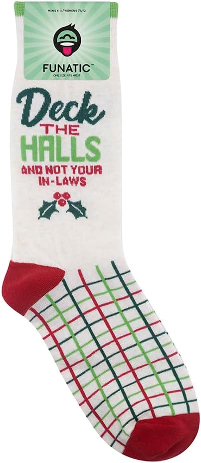 FUNATIC Socks with Funny Sayings - Novelty Gifts for Men, Women, Teens - Sarcastic, Profane, Rude