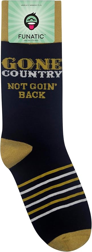 FUNATIC Socks with Funny Sayings - Novelty Gifts for Men, Women, Teens - Sarcastic, Profane, Rude