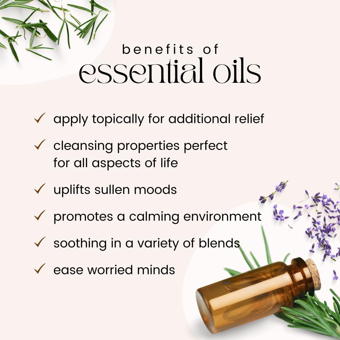 GreenHealth Lavender Essential Oil ā 16 fl oz (473 ml) Amber Glass Bottle ā 100% Pure & Uncut ā Bulk Lavender Oil for Diffuser, Aromatherapy, Soap Making, Candles & DIY