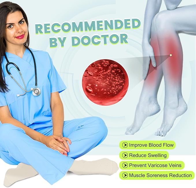 Copper Compression Socks 15-20 mmHg for Men & Women 8 Pairs – Circulation Support for Nurses, Travel, Running, Hiking, Soccer