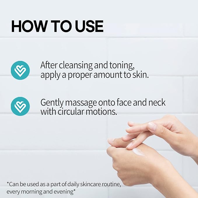 Centella Asiatica Extract Intensive Face Moisturizing Cream, Lifting and Brightening, Adenosine and Niacinamide, Korean Skincare - 1.69 Fl. Ounce