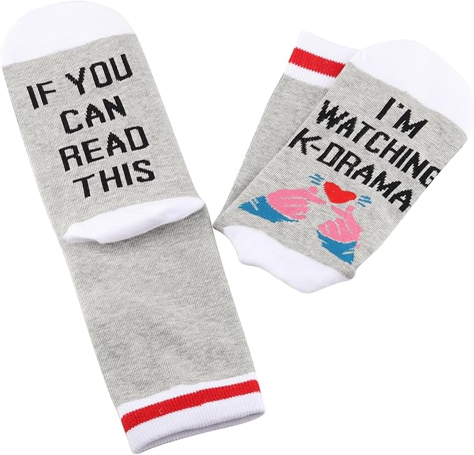 G2TUP k Drama Socks Korean Drama Lover Gifts Korean Finger Love Symbol Socks Korean Drama Gifts k-Drama Mama Socks