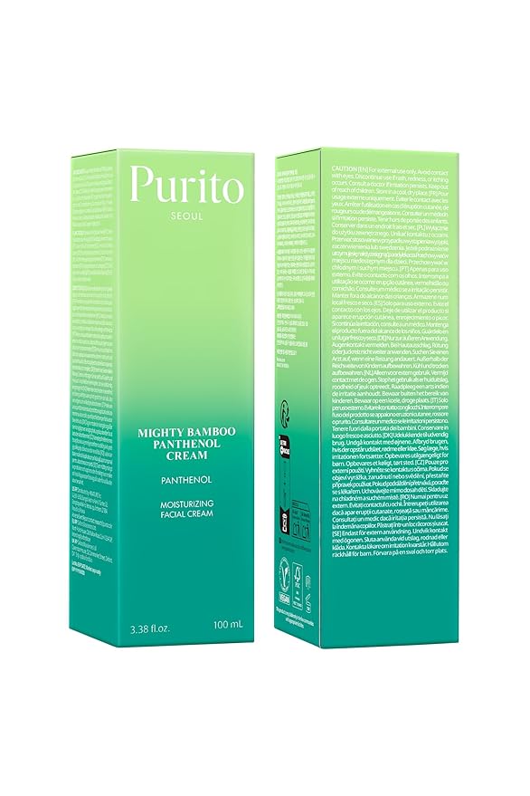 PURITO Panthenol 10% Post-Acne Cream | Moisturizer for Blemish Marks, Barrier Repair | Silicone-Free, Non-Comedogenic, Fragrance-Free, Vegan & Cruelty-free | Korean Skincare, 100mL 3.38 fl.oz