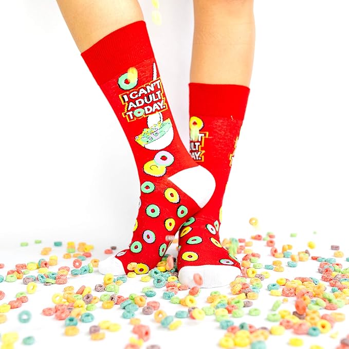 FUNATIC Funny and Crazy Socks with Sayings - Novelty Gifts for Men, Women, Teens