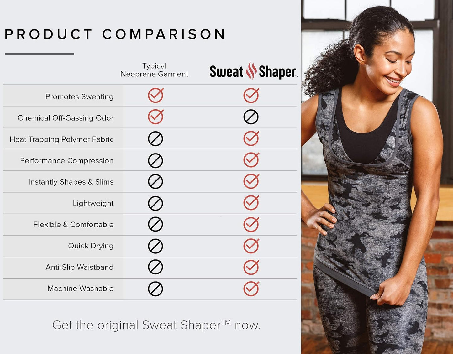 Sweat Shaper Premium Sauna Tank Top For Women, Slimming Sauna Shirt For Women, Sweat Vest for Workouts