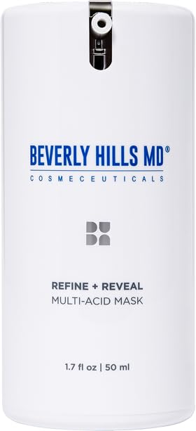 Refine + Reveal Multi-Acid Mask for Aging Skin, Anti-Wrinkle Exfoliating Formula for Smooth Skin- Target Dark Spots, Large Pores w/Glycolic, Lactic, Mandelic, Salicylic, Azelaic Acid
