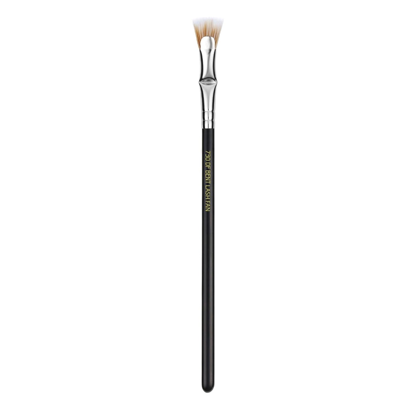 Bdellium Tools Professional Makeup Brush - Maestro Series 730 Bent Mascara Fan - With Soft Synthetic Fibers, For Applying Mascara (Black, 1pc)