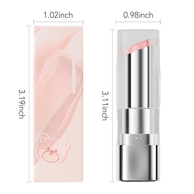 1Pcs Tinted Lip Balm Moisturizing Lipstick – Soft Pale Pink Sheer Hydrating Lip Color for Dry Lips – Nourishing Lip Balm for All Women with a Subtle Natural Scent (S01 Spring)