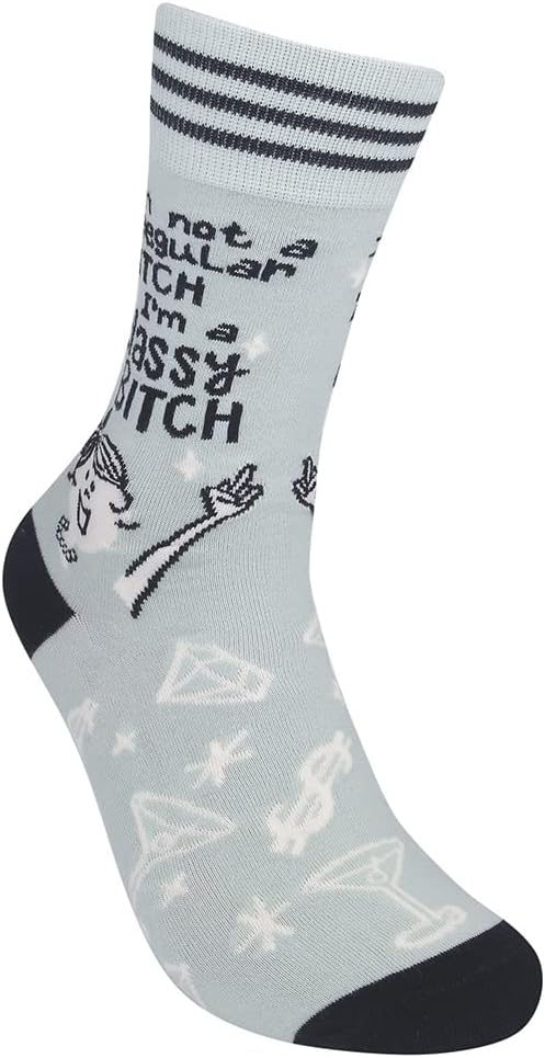 FUNATIC Funny and Crazy Socks with Sayings - Novelty Gifts for Men, Women, Teens