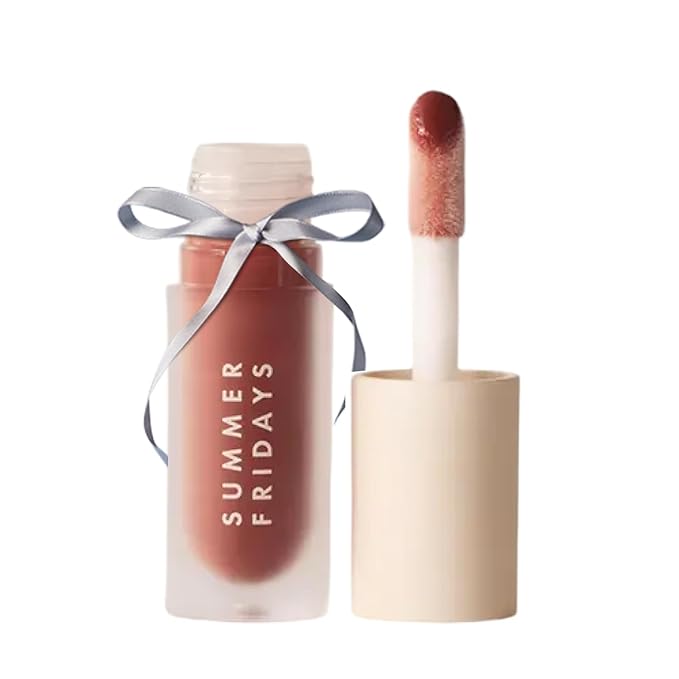 Summer Fridays Dream Lip Oil - Tinted Lip Oil with Moisturizing Sheer Coverage, High-Shine and Deep Hydration - Non-Sticky Formula for Long-Lasting Softness - Warm Beige (0.15 Oz)