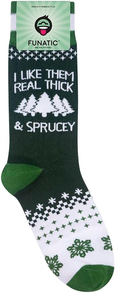 FUNATIC Funny and Crazy Socks with Sayings - Novelty Gifts for Men, Women, Teens