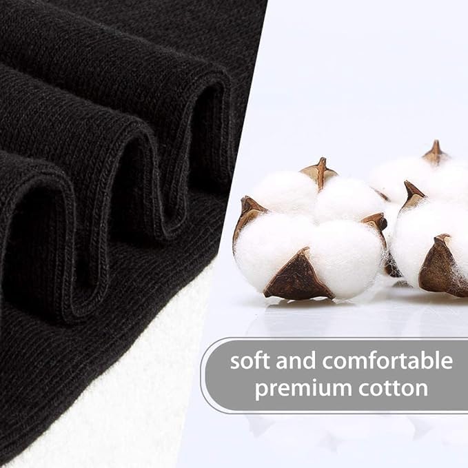 FGZ Mens Crew Socks Breathable Cotton Soft Casual Thin Socks for Work,Sport & Everyday Wear,5 Pairs