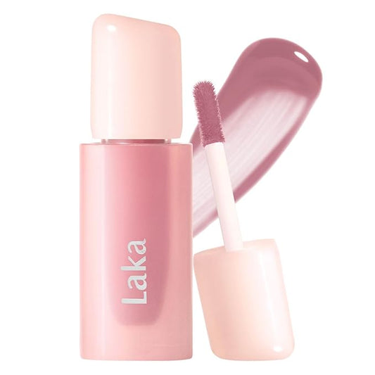 Laka Popping Balloon Lip Stain, 4.5g/0.15oz, Glossy Plumping Lip Tint, Moisturizing, Non-Sticky Texture for All-Day Hydration, Vegan, K-Beauty (#510 Breezy)