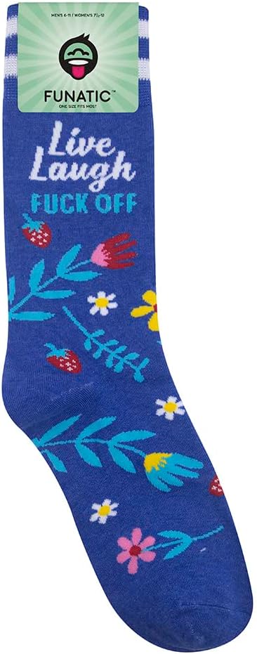 FUNATIC Socks with Funny Sayings - Novelty Gifts for Men, Women, Teens - Sarcastic, Profane, Rude