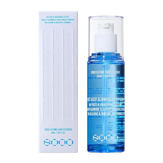 SOOO Ultime Hair Essence – Lightweight K-Beauty Hair Serum from Seoul | Silicone-Free, Botanical Oil Formula, Healthy Glow & Smooth Finish