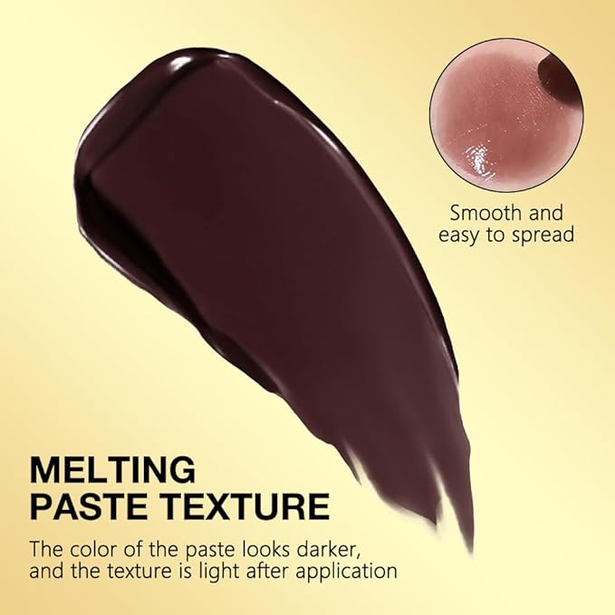 Brown Honey Butter Lipstick Tinted Lip Balm, Shine Moisturizing Plumper Lipstick for Women, Natural Nourishing Hydrating Lip Gloss Stain for Dry Lips, Lightweight Lip Liner Care Makeup, Vegan