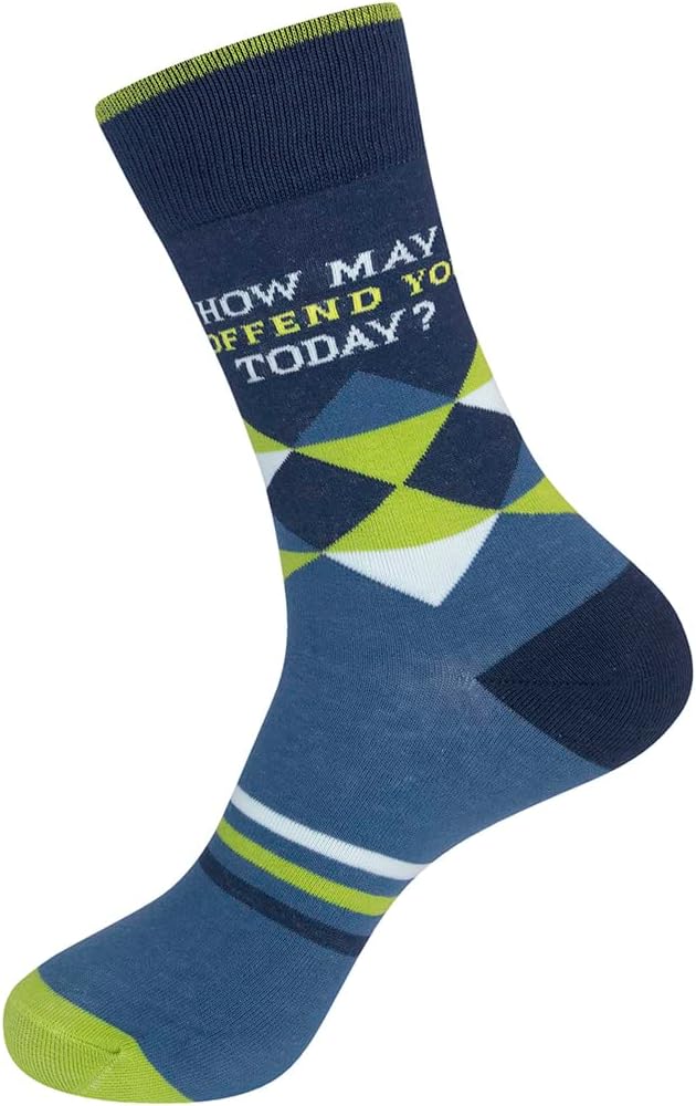 FUNATIC Funny and Crazy Socks with Sayings - Novelty Gifts for Men, Women, Teens