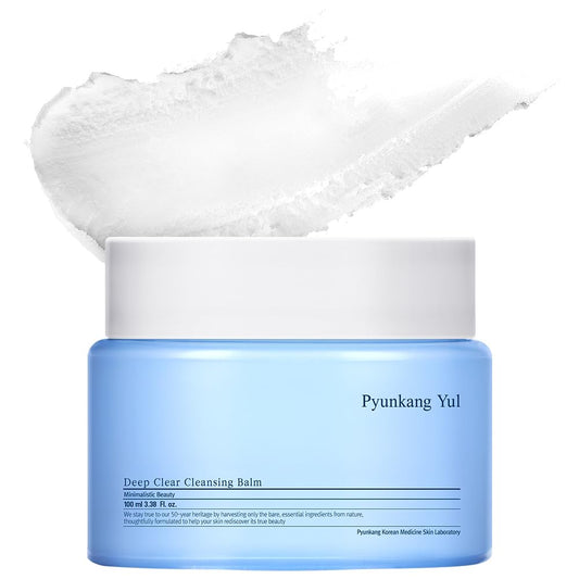 Pyunkang Yul PKY Deep Clear Cleansing Balm, All in One Facial Cleanser for Heavy Makeup Removal, Moisturized Finish with Plant Based Oil, Korean Skincare (3.38 Fl.Oz, 100ml)