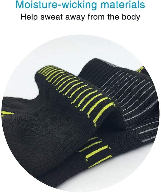 BERING Women's Athletic Running Cushioned Ankle Socks (6 Pairs)