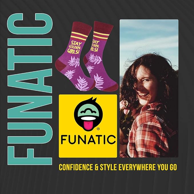 FUNATIC Funny and Crazy Socks with Sayings - Novelty Gifts for Men, Women, Teens