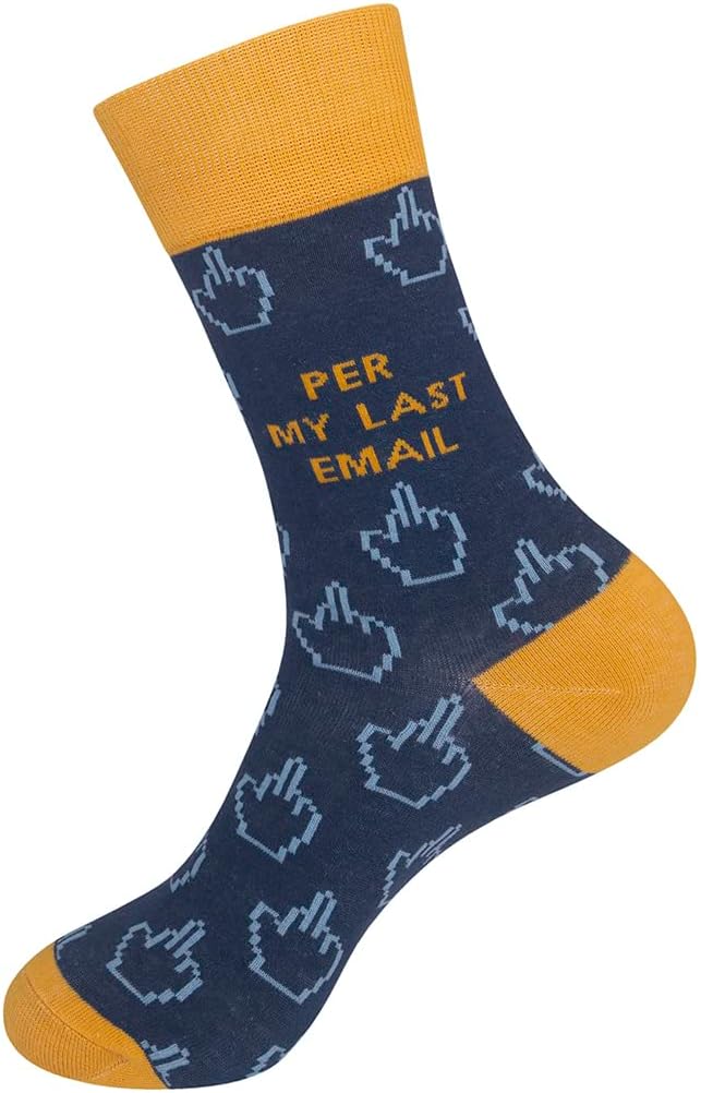 FUNATIC Socks with Funny Sayings - Novelty Gifts for Men, Women, Teens - Sarcastic, Profane, Rude