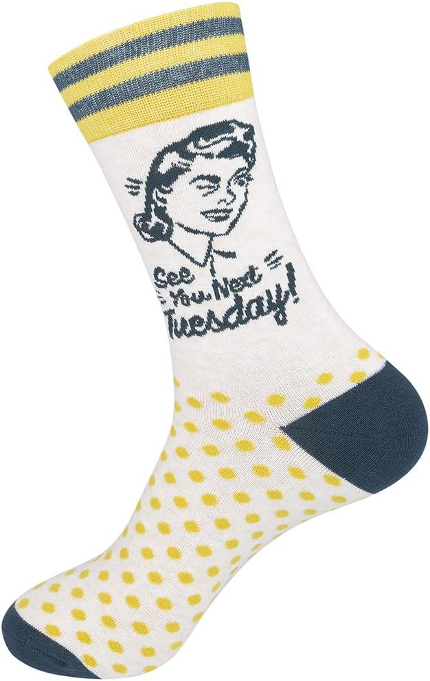 FUNATIC Funny and Crazy Socks with Sayings - Novelty Gifts for Men, Women, Teens