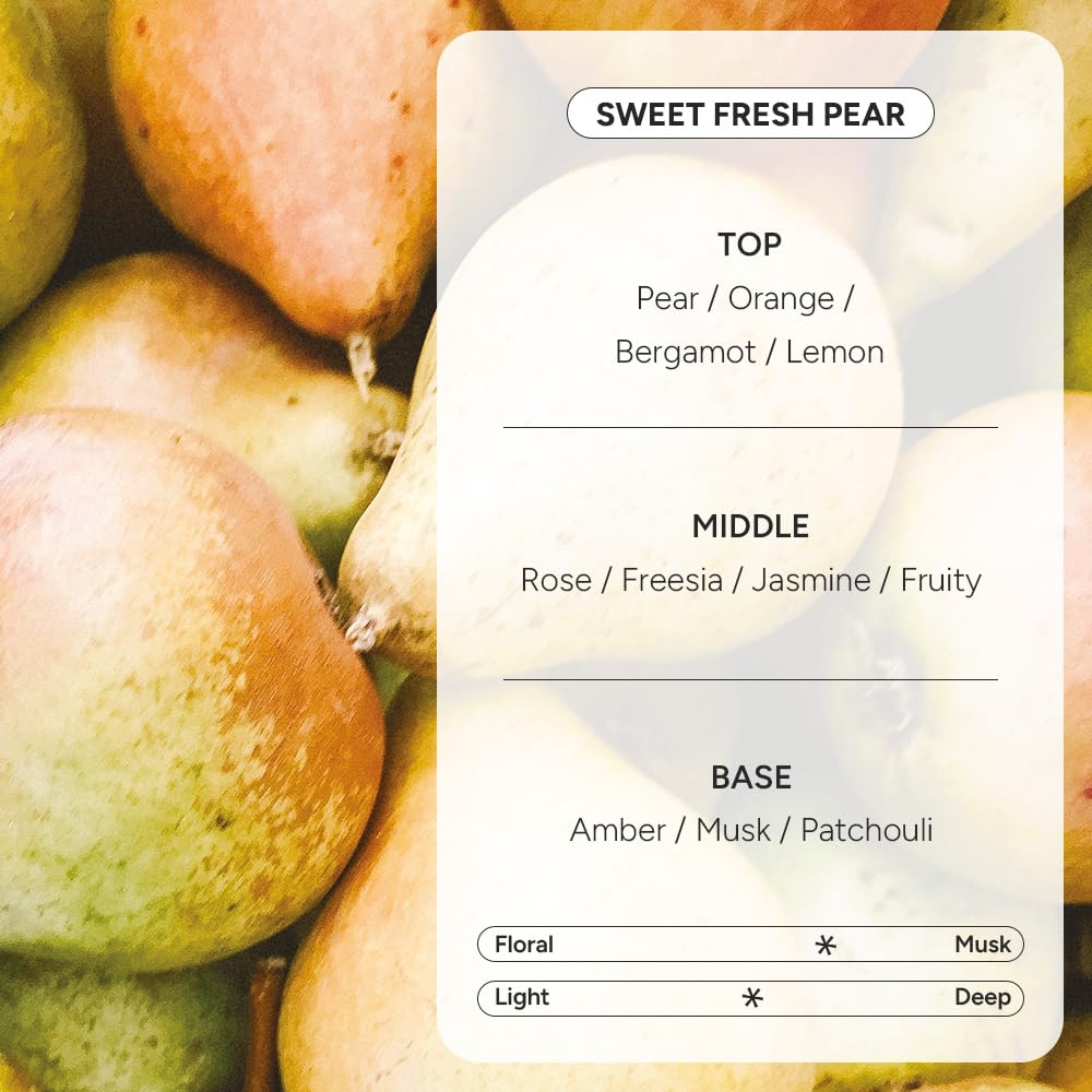 Perfumed Hair Oil & Serum – Korean Hair Essence Oil for Frizzy Hair, Shine & Damage Repair – Argan Oils & Amino Acids – Sulfate & Paraben-Free – Sweet Fresh Pear, 100ml / 3.38 fl oz