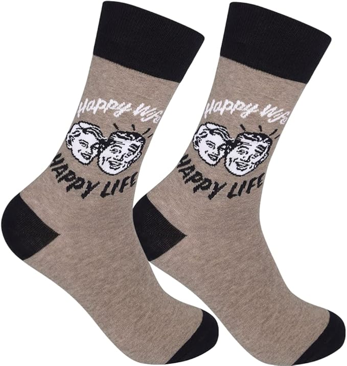 FUNATIC Funny and Crazy Socks with Sayings - Novelty Gifts for Men, Women, Teens
