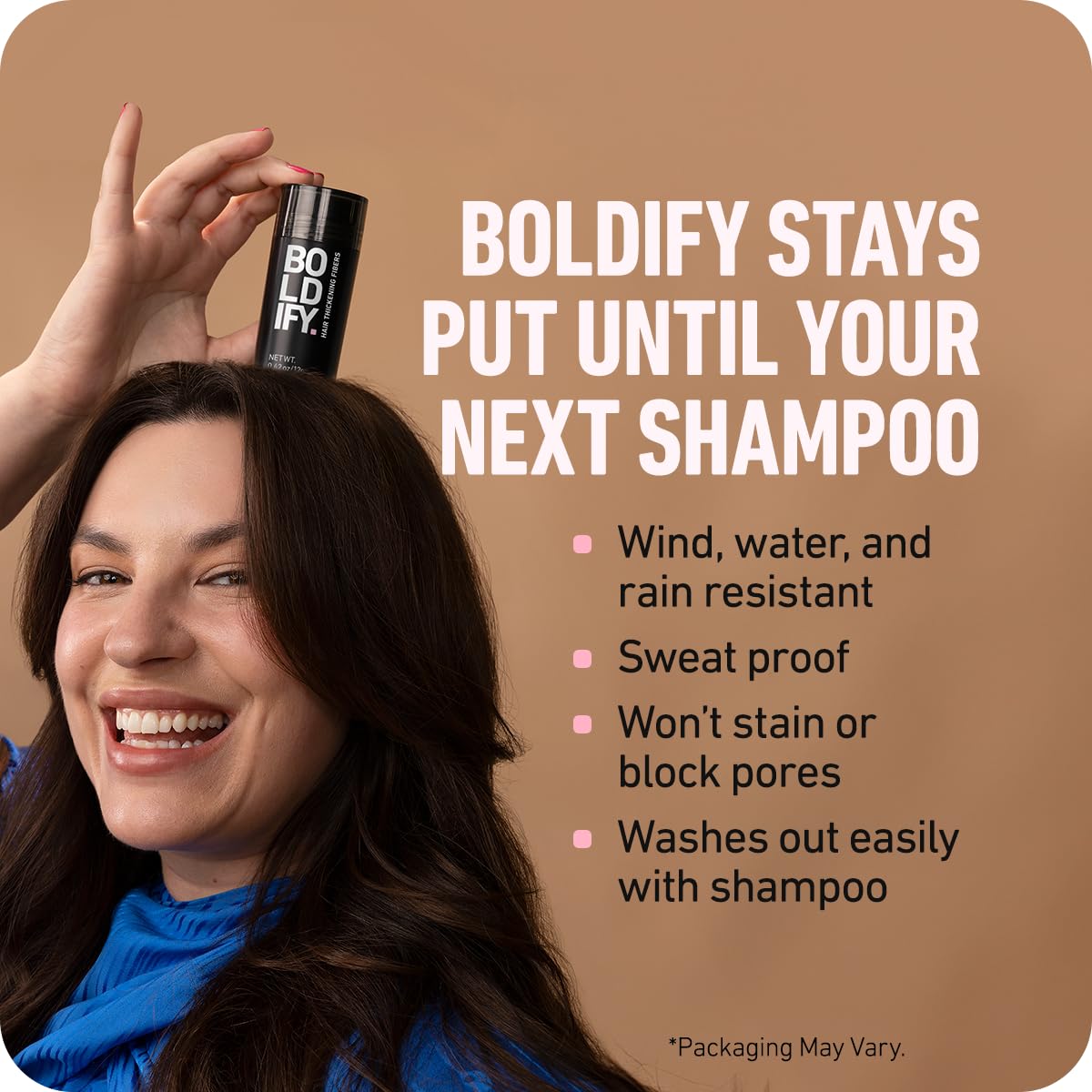 BOLDIFY Hair Fibers (28g) - Fill In Thinning and Fine Hair for an Instantly Fuller, Thicker Look - 14 Shades for Women & Men - Medium Blonde