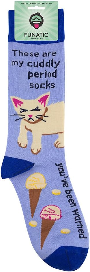 FUNATIC Funny and Crazy Socks with Sayings - Novelty Gifts for Men, Women, Teens