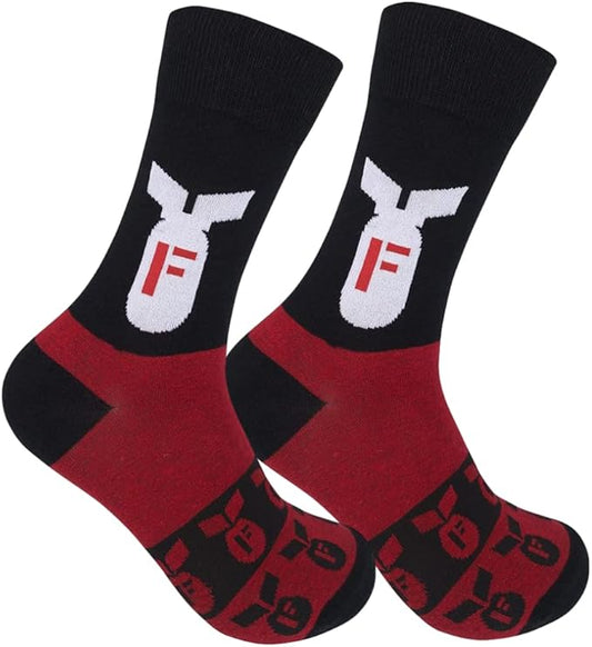 FUNATIC Funny and Crazy Socks with Sayings - Novelty Gifts for Men, Women, Teens