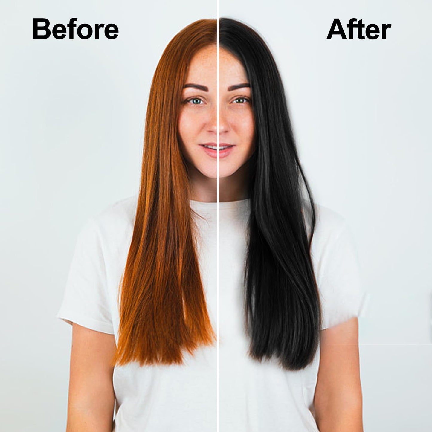 Hair Dye Shampoo 3 in 1, Black Hair Dye 16.9 FL Oz, Hair Shampoo, Semi-Permanent Hair Color Shampoo, Lasts 30 Days (Black)