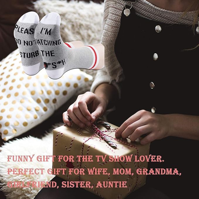 GJTIM 2PAIRS TV Show Inspired Gift Novelty Socks Merchandise for Men Women