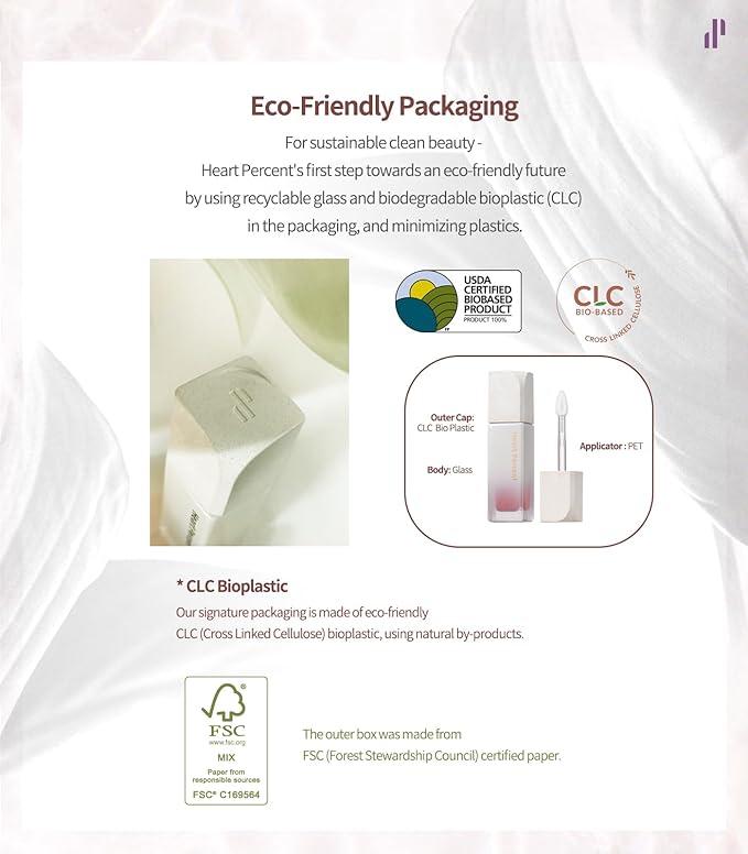 Heart Percent Dote On Mood Pure Glow Tint, Watery & Lightweight Moisturizing Lip Stain Long Lasting Liquid Lipstick 6.8g, #12. Caramel Beige