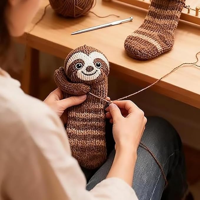 Animal Socks, Cute Plush Animals Hug Sock for Women, Long Stocking Sock for Christmas Gifts, Cozy Fall & Winter