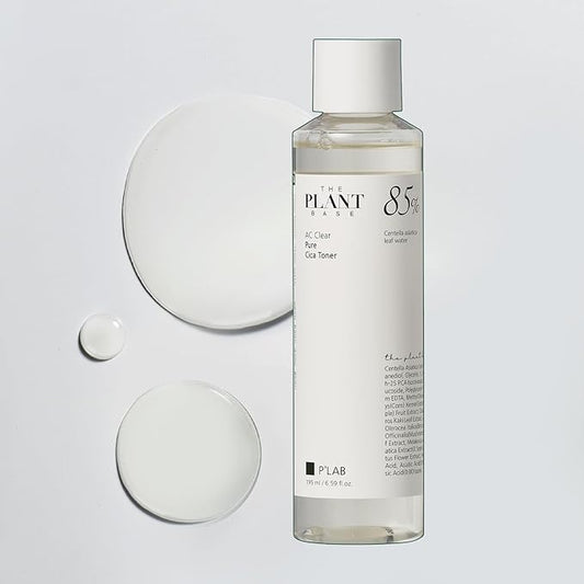 THE Plant Base CICA Distillate Toner 6.6 fl.oz - 85% Pure Centella Asiatica Distillate, Waterless Calming Face Toner for Blemish-Prone Sensitive Skin, Pore Care & Cooling, Vegan K-Beauty