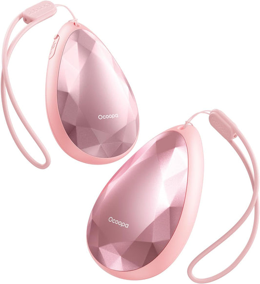 OCOOPA Women Rechargeable Hand Warmers 2 Pack, Portable, Stylish, Diamond-Shape Magnetic Electric Handwarmer, Reusable Pocket Heater, 2025 Tech Gifts for Christmas, Raynaud, Hiking, Camping, UT4 Rare