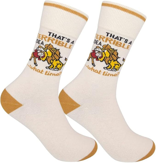 FUNATIC Funny and Crazy Socks with Sayings - Novelty Gifts for Men, Women, Teens