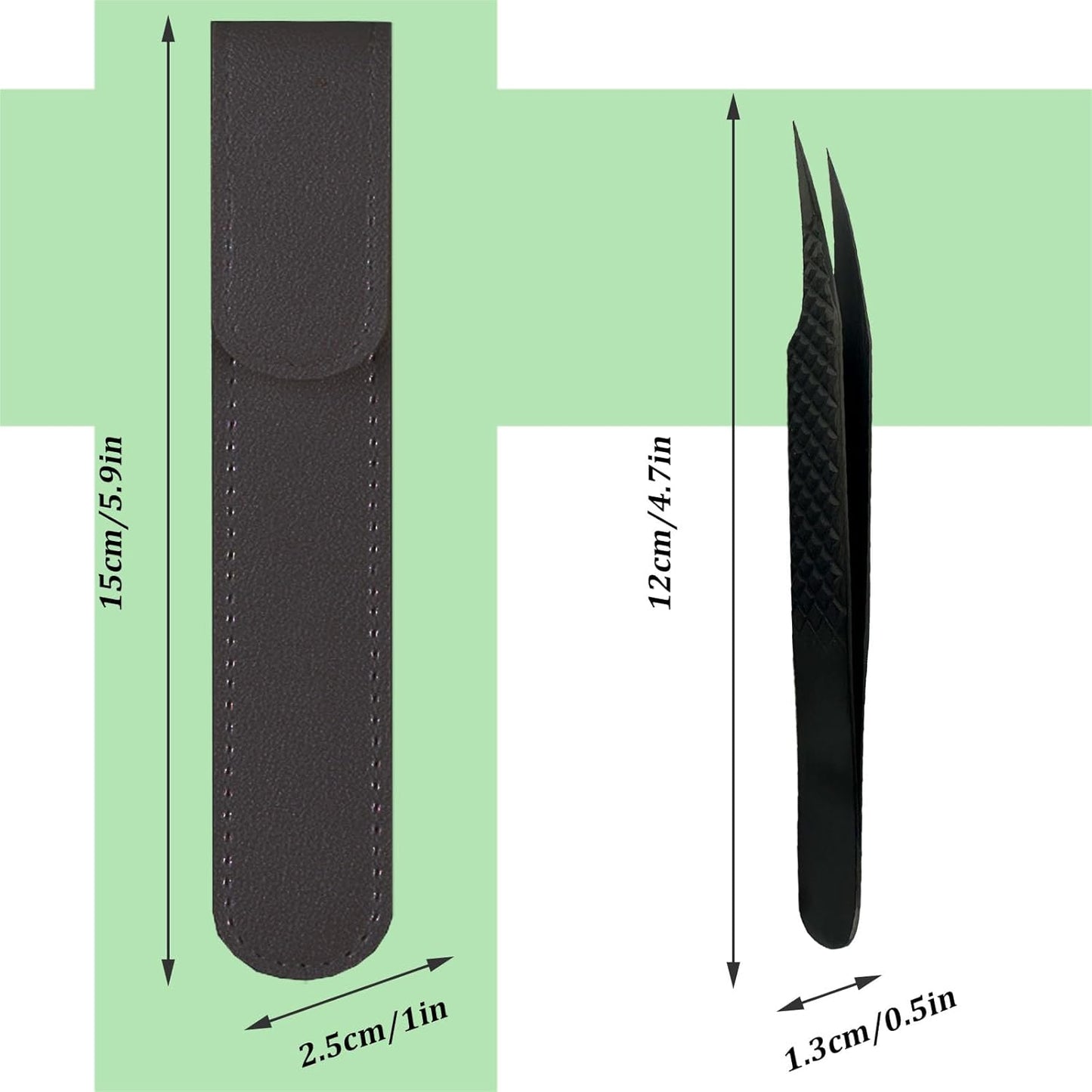 Lash Tweezers for Isolation, Pointed Craft Tweezers For Women Lash Extension Tweezer Eyelash Extension Supplies Japanese Steel (Black-Dolphin tweezers)