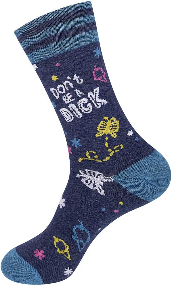 FUNATIC Funny and Crazy Socks with Sayings - Novelty Gifts for Men, Women, Teens