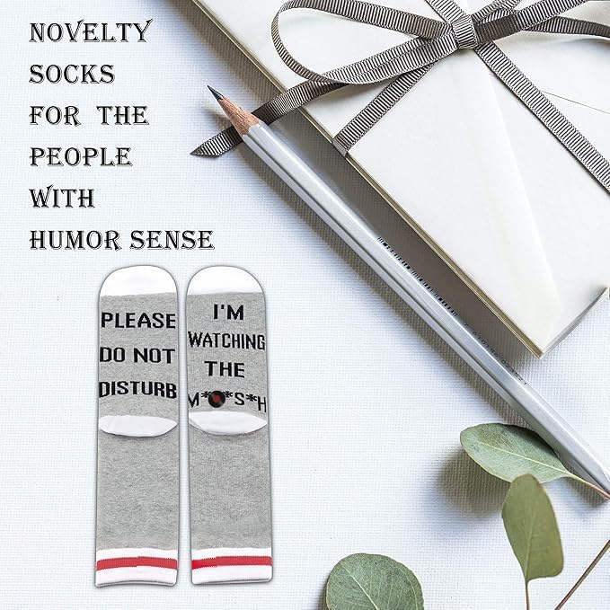 GJTIM 2PAIRS TV Show Inspired Gift Novelty Socks Merchandise for Men Women