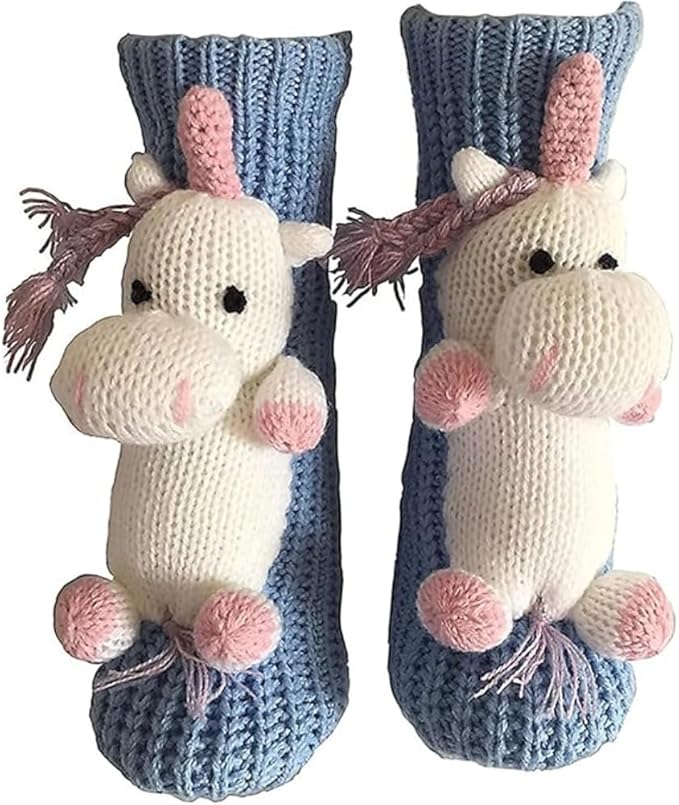 Animal Socks, Cute Plush Animals Hug Sock for Women, Long Stocking Sock for Christmas Gifts, Cozy Fall & Winter