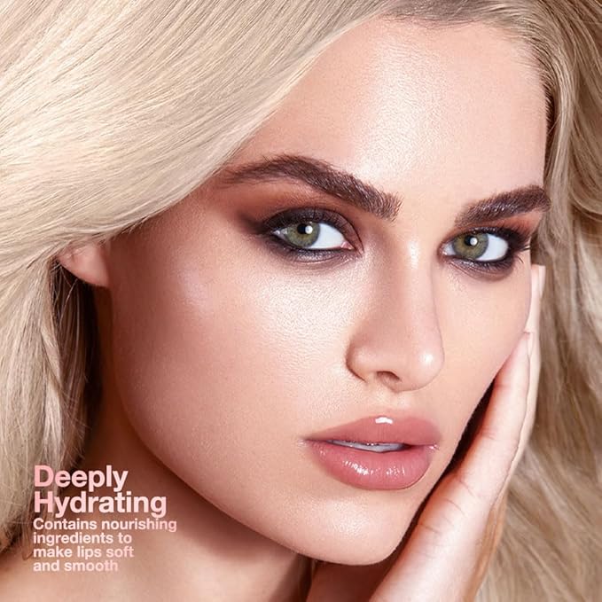 Honey Butter Lipstick Tinted Lip Balm, Shine Moisturizing Plumper Lipstick for Women, Natural Nourishing Hydrating Lip Gloss Stain for Dry Lips, Lightweight Lip Liner Care Makeup, Vegan - 2Pc Pink