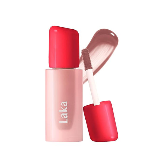 Laka Popping Balloon Lip Stain, 4.5g/0.15oz, Glossy Plumping Lip Tint, Moisturizing, Non-Sticky Texture for All-Day Hydration, Vegan, K-Beauty (#992 Attitude)